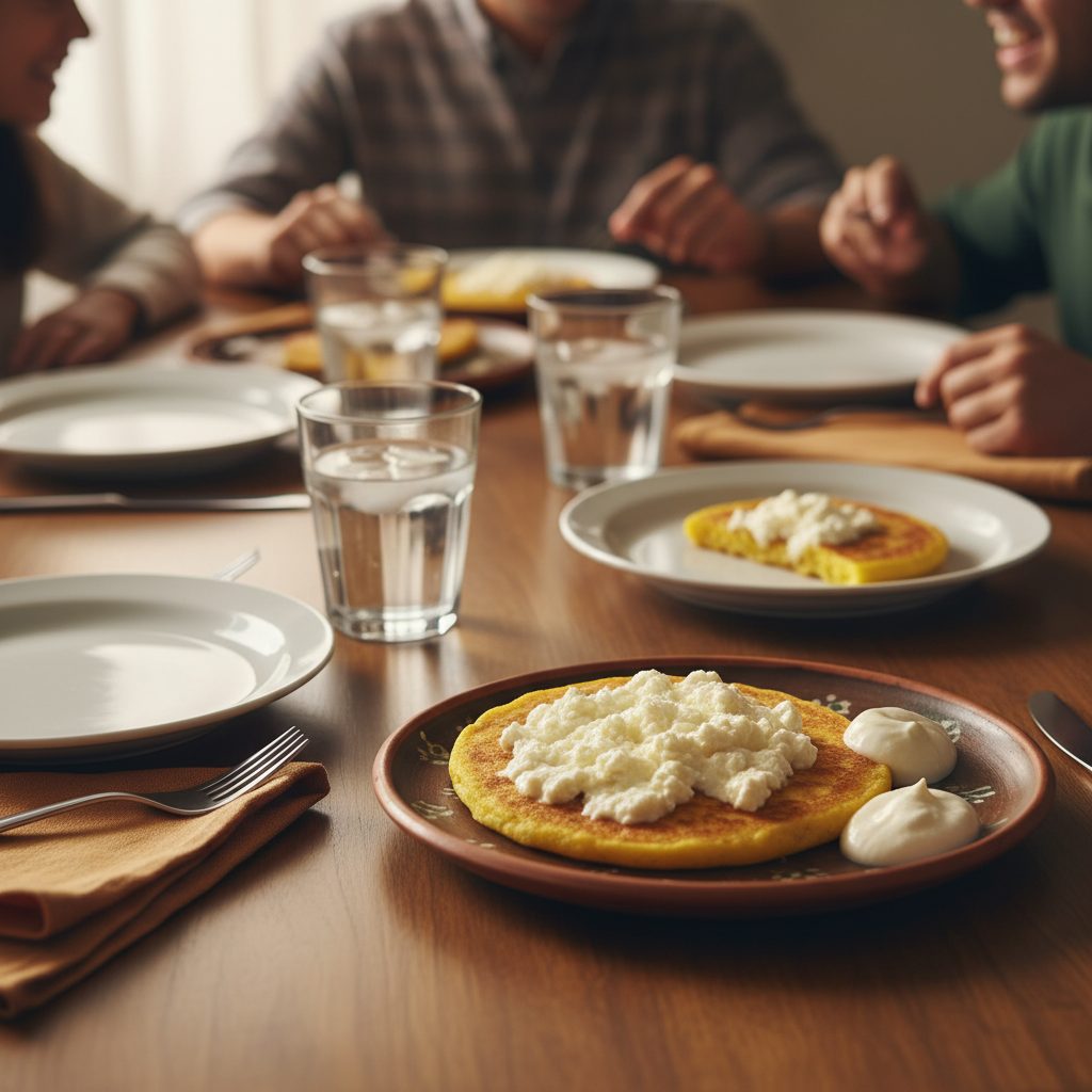 Cachapas Venezolanas La Receta listo para servir