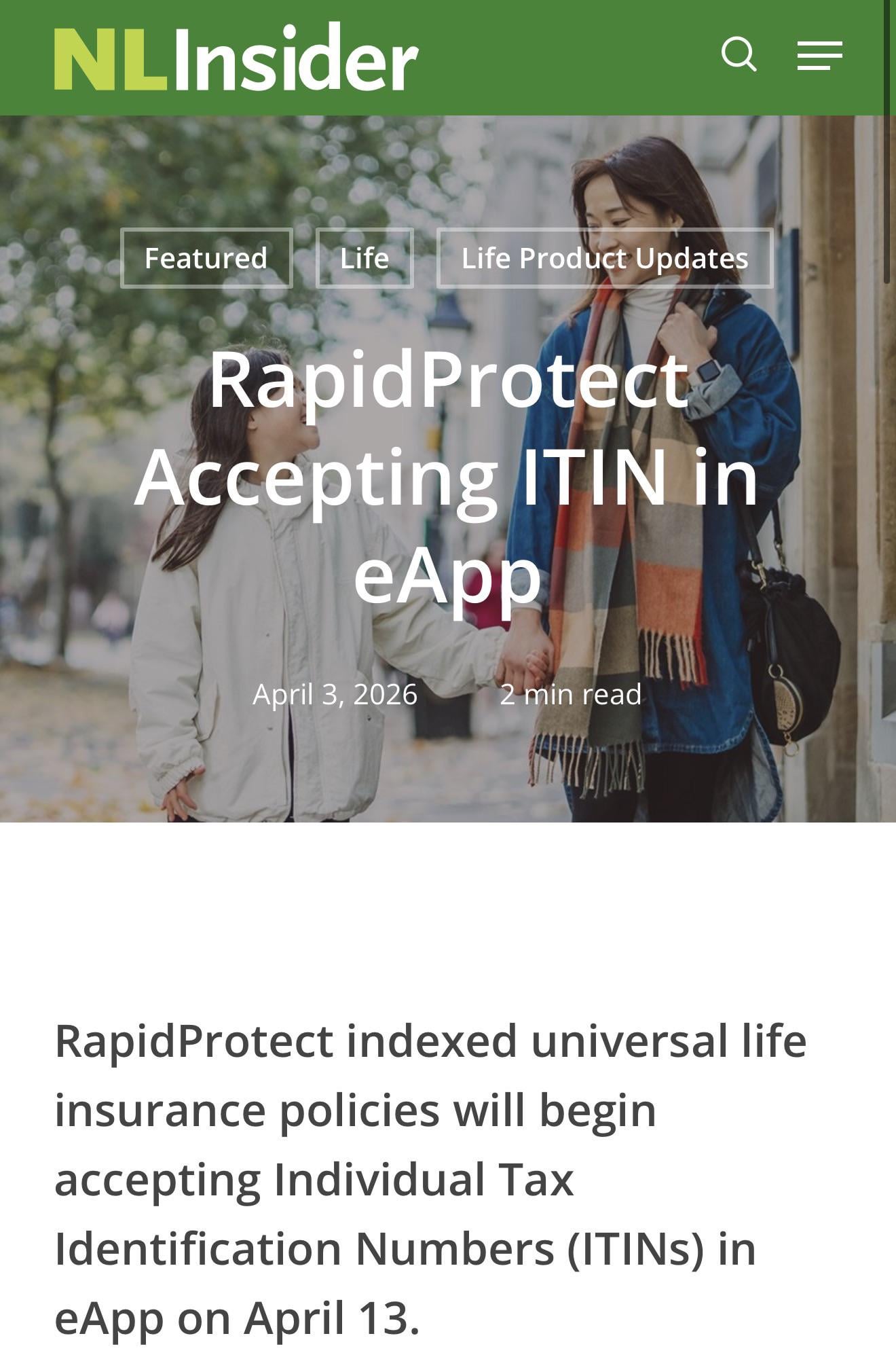 Contratando seguros privados con ITIN