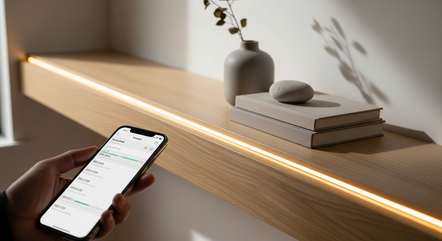 Idea 3: Iluminación cálida con luces LED (Presupuesto: $10-25)
