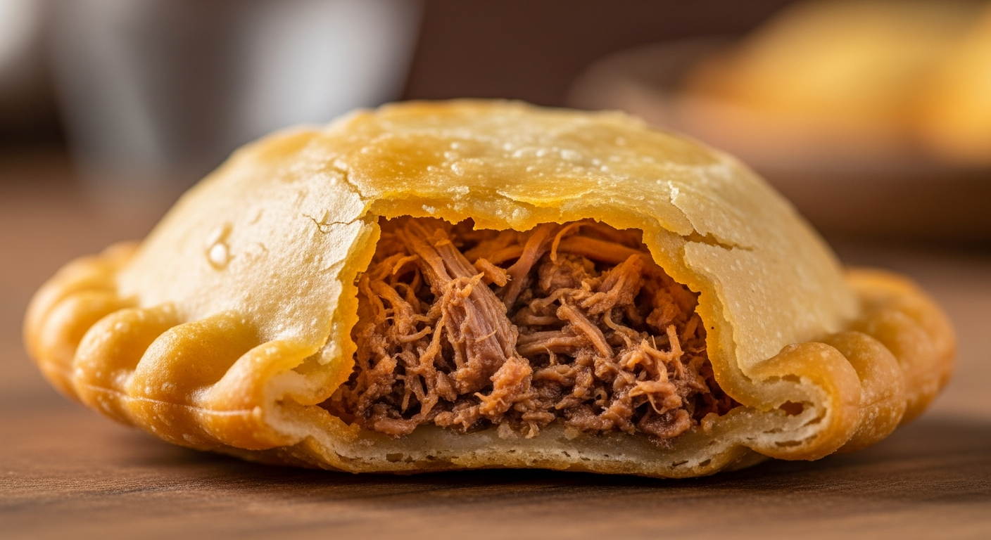 La carne mechada: el alma de la empanada venezolana