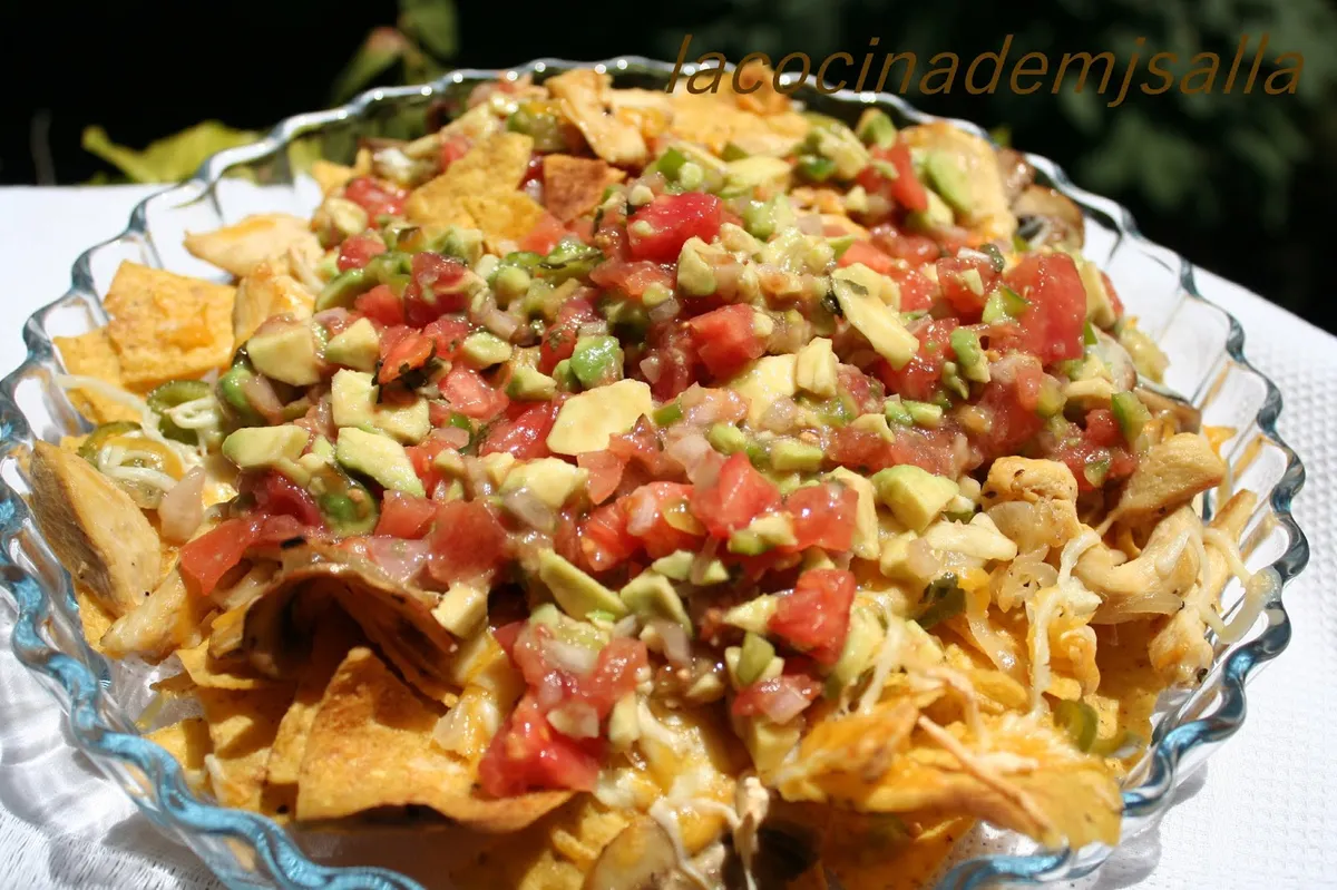 Delicioso Nachos De Pollo De Chile y Como Preparar.