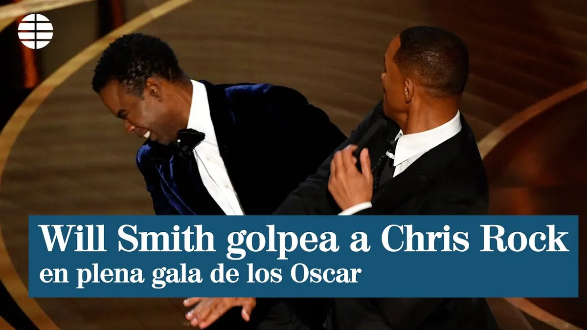 Will Smith da una bofetada, de verdad, a Chris Rock en plena gala de los Oscar